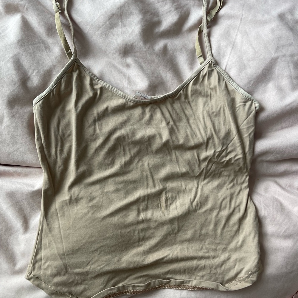 Women's Cream Spaghetti Strap Top